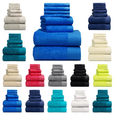 Luxury Egyptian Cotton Towel Set 8 Piece Bale Set